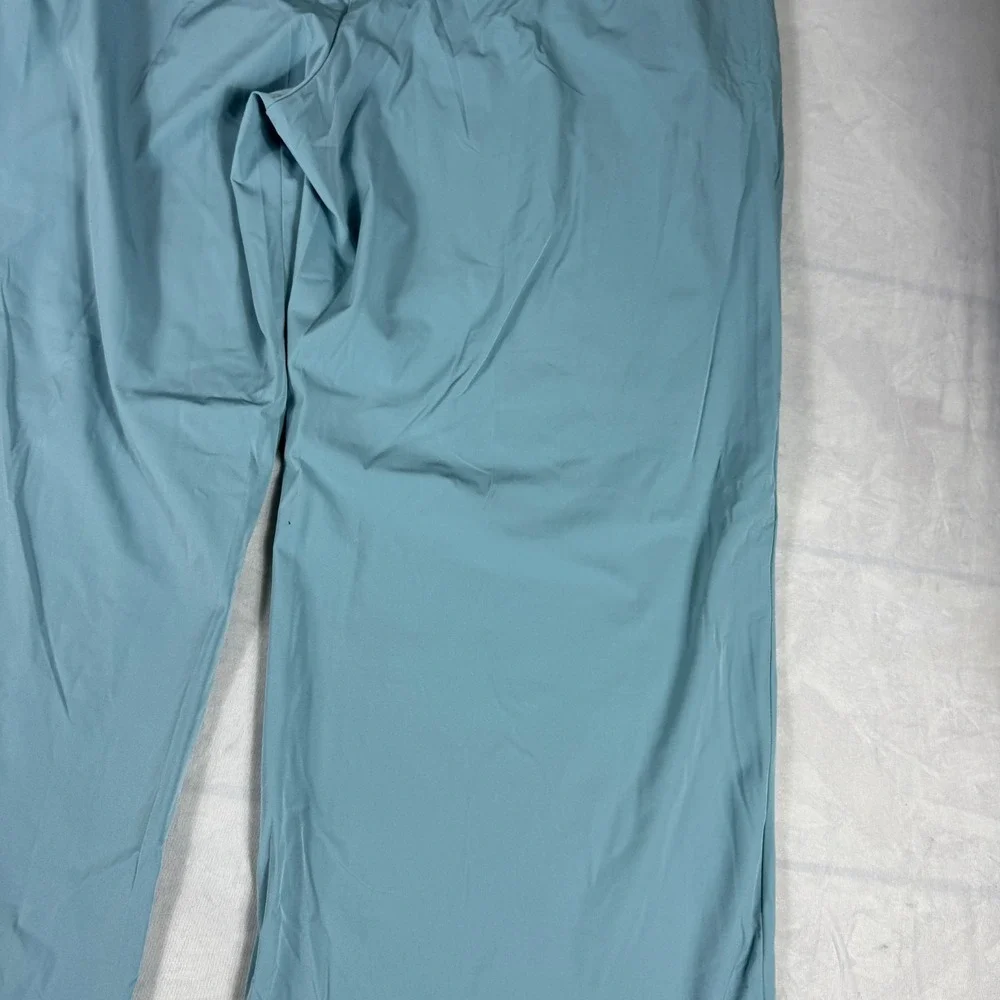 NWT Nike Dri-Fit Bliss Womens Trouser Pants Light Blue Pleated‎ Wide Leg Size XL